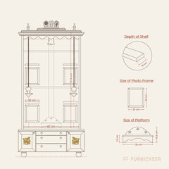 Tarun Bhimaksa | Solid Wood Pooja Mandir