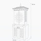 Traditional Hindu Puja Cabinet Size Diagram