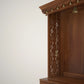 Brown PU Finish Solid Wood Pooja Temple for Home 