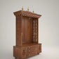 Brown PU Finish Wooden Temple for Home 