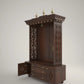 Standing Solid Wood Puja Mandir for Home