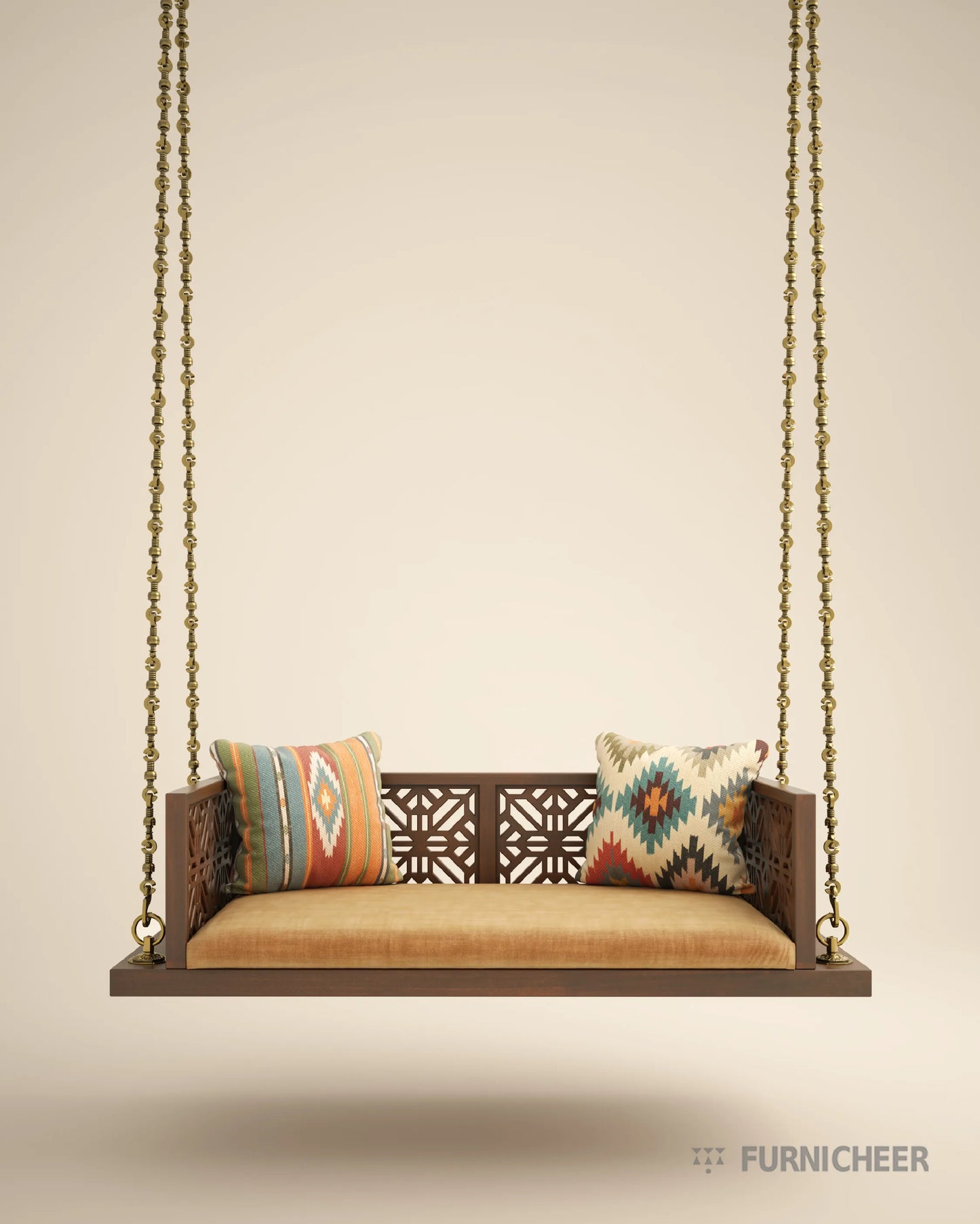 Wooden Indian Jhula Swing with Chain