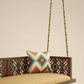 Solid Brown Wood Jhula Swing for home decor

