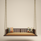 Solid Wood Swing with Brass Chain for indoor use