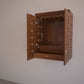 Wall Mount Brown Teak Wood Pooja Mandir