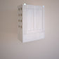 Decorative White Wall Mounted Mandir for Home
