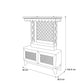Premium solid wood pooja mandir with storage box size diagram