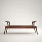 Latt Solid Wood Bench for Living Area