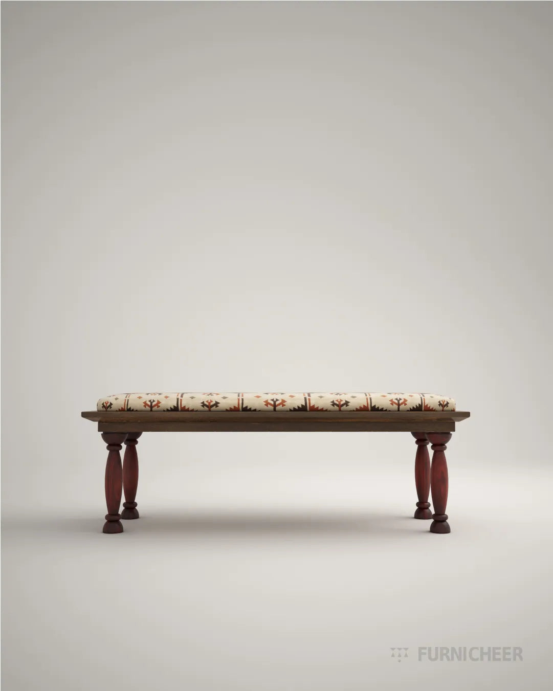 Classic Solid Tulipwood Bench for Living Room