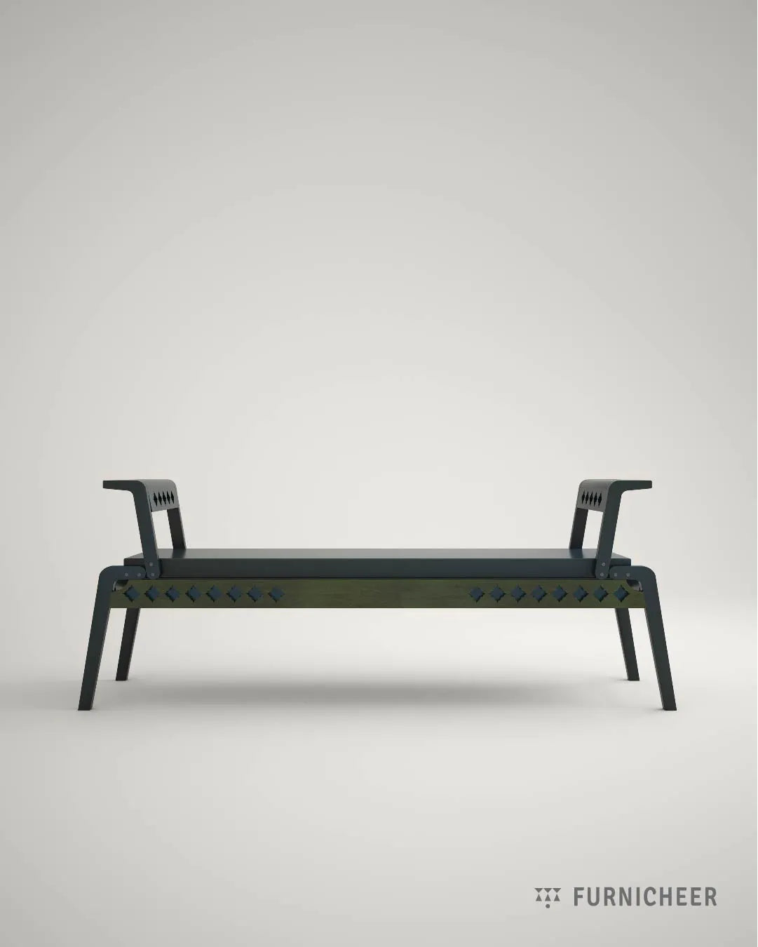 Solid Wood Latt Bench for Living Space