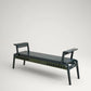 Solid Wooden Latt Upholstered  Bench for Hallways