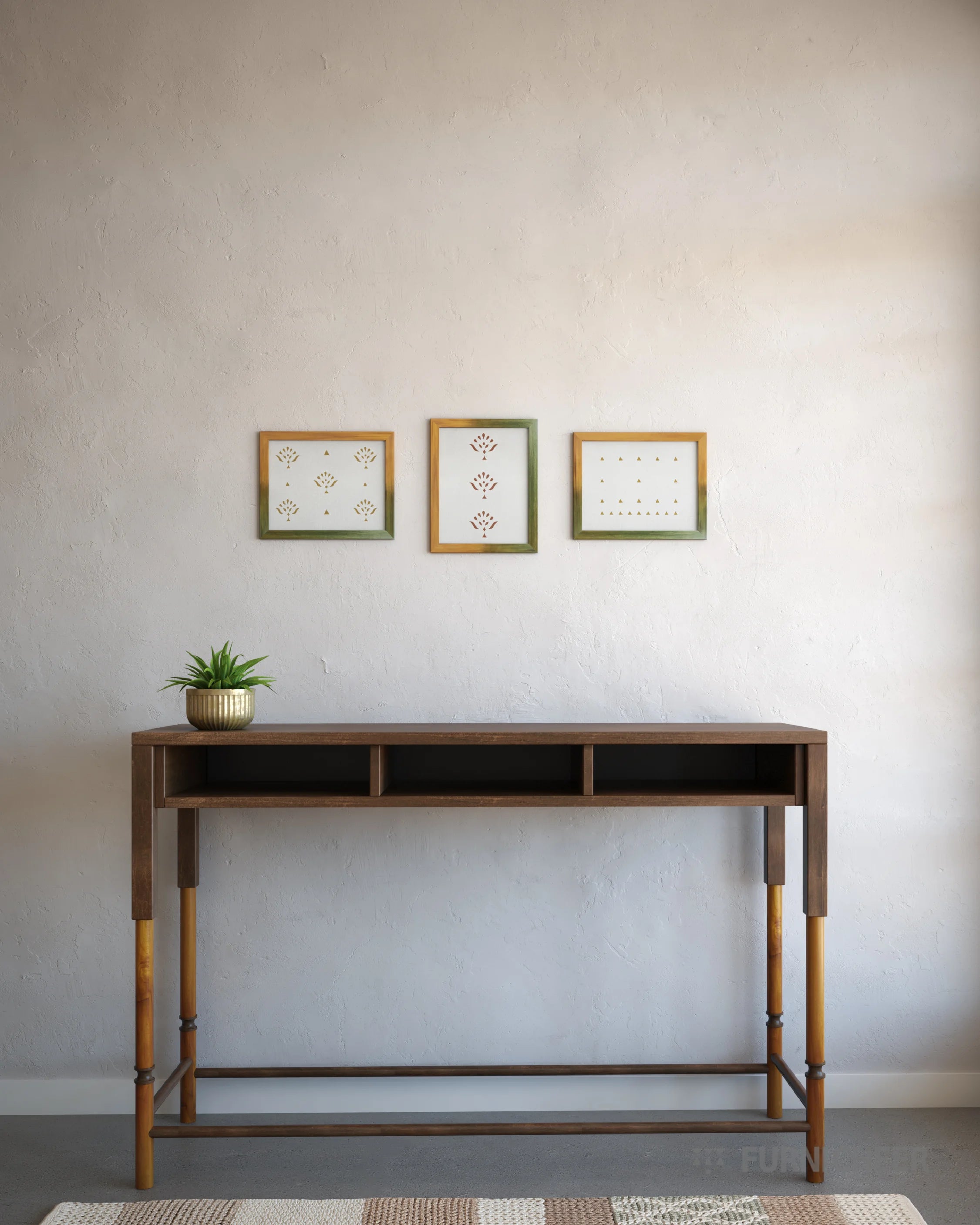 Solid Wood Console for Living Areas