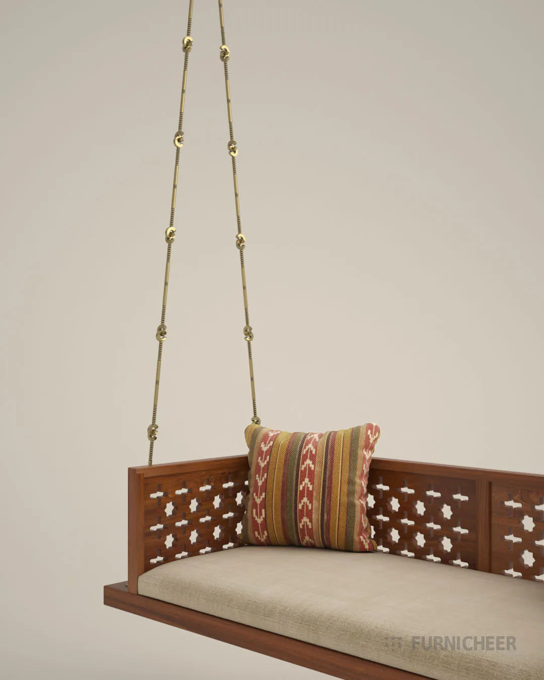 Wooden Swing for Balcony or Indoor Use