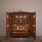 Solid Wood 2 Step Pooja Mandir for Home