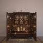 Dark Brown 2 Step Pooja Mandir for Home 