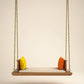 Artisan Wooden Swing with Armrests