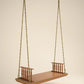 Rustic Wooden Jhula with Armrests for indoor use