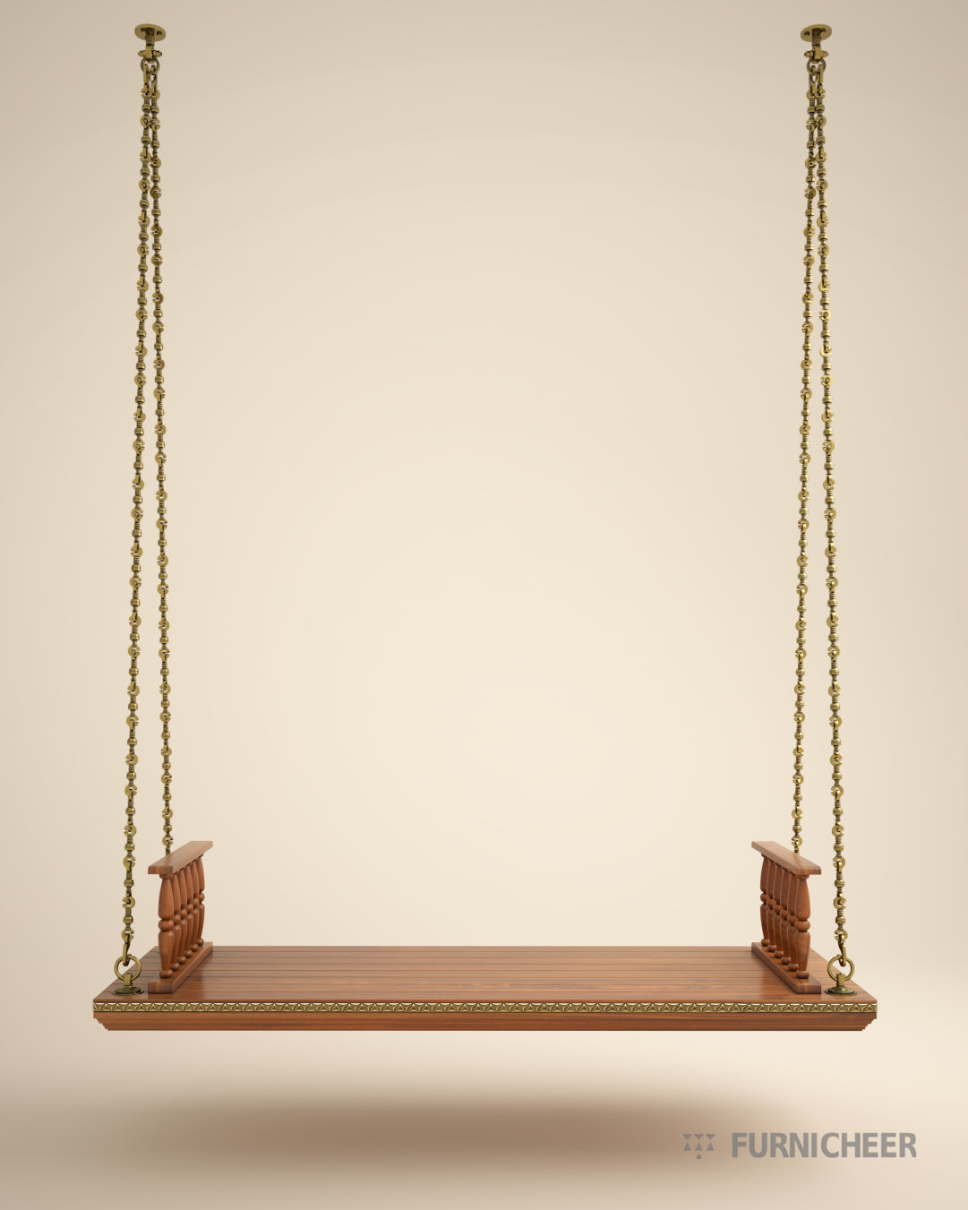 Durable Wooden Swing for Living Space