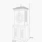 Ground Level Prayer Unit Mandira With Storage Size Diagram