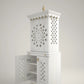 White Mandir for Home with Door for office