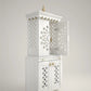 White PU Finish Standing Pooja Temple for office