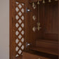 Artisan Wood Altar Mandir with Knobs
