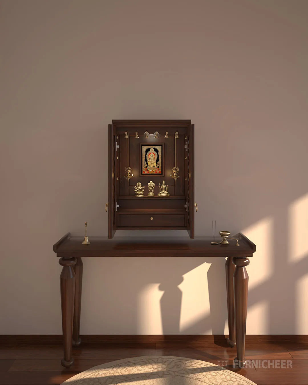 Classic Wooden Prayer Altar for office