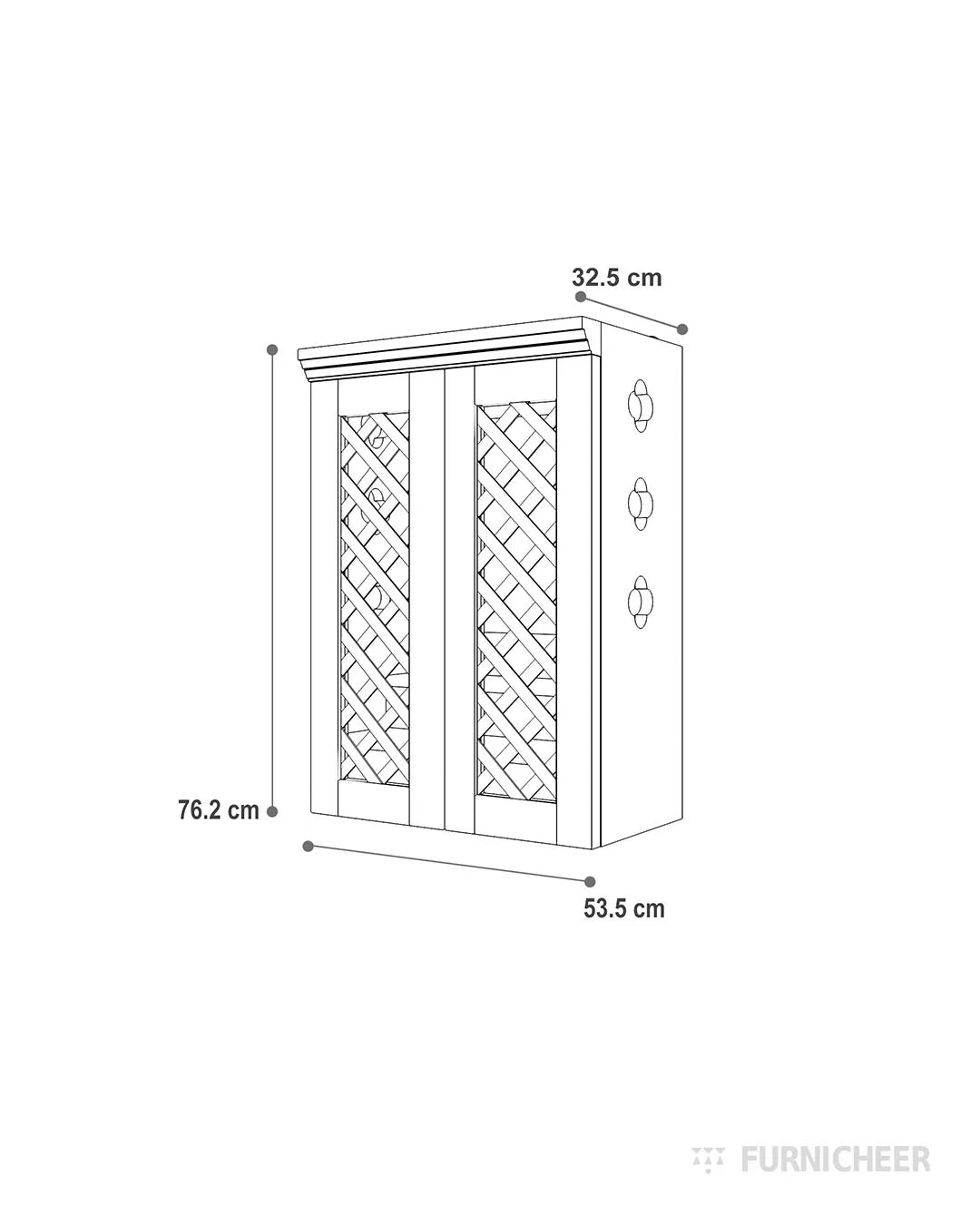 Traditional Wooden Pooja Temple Size Diagram