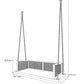 Backrests Wooden Jhula Measurement Size Diagram