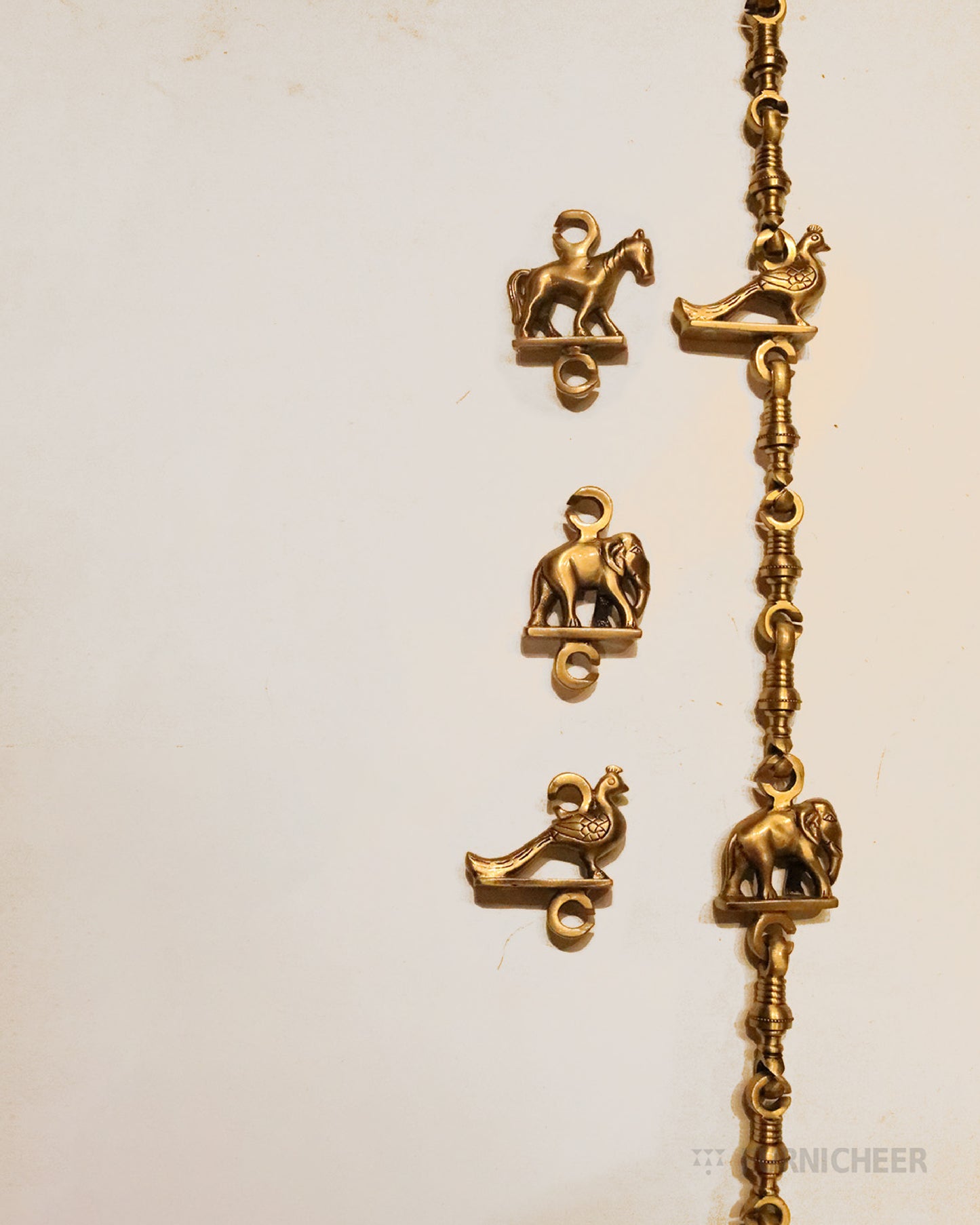 brass swing chain collage images