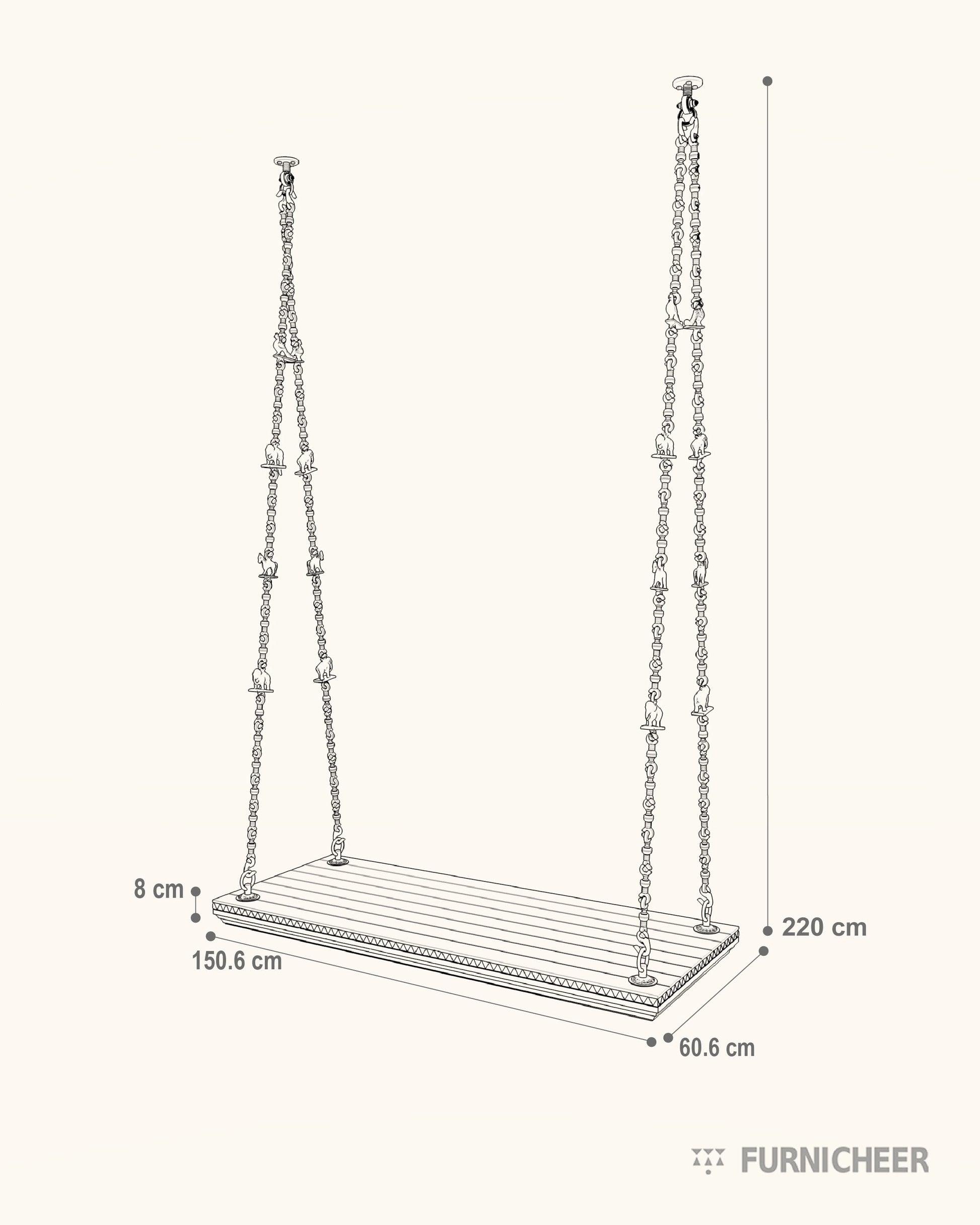 Chain Hanging Swing for Home Indoor measurement