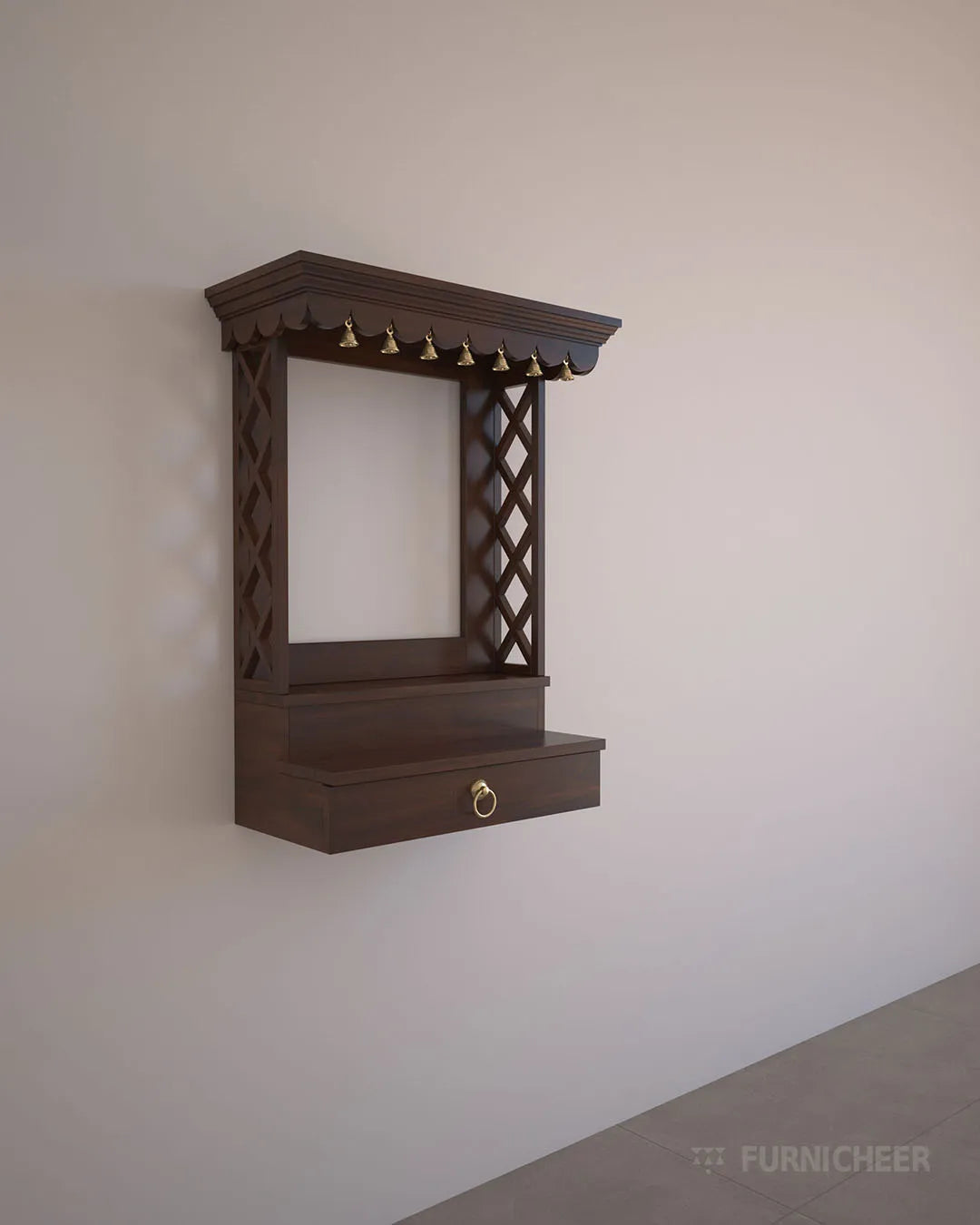 Stylish Wall-Mounted Religious Mandir for office