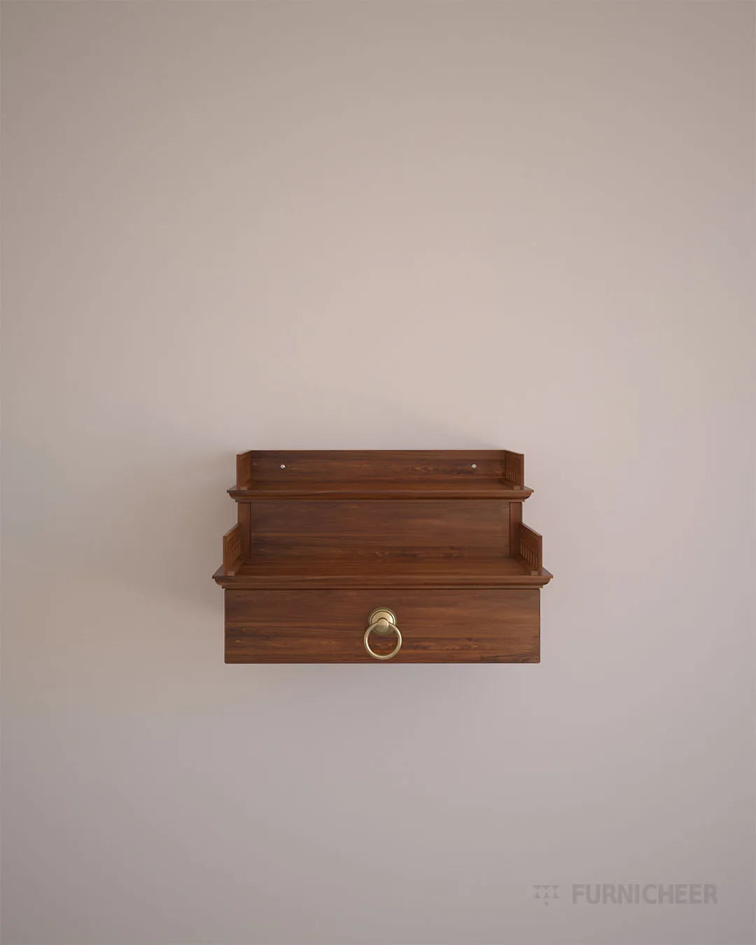 Wall mounted prayer unit with storage for home