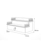 Small white wall mounted prayer unit for puja