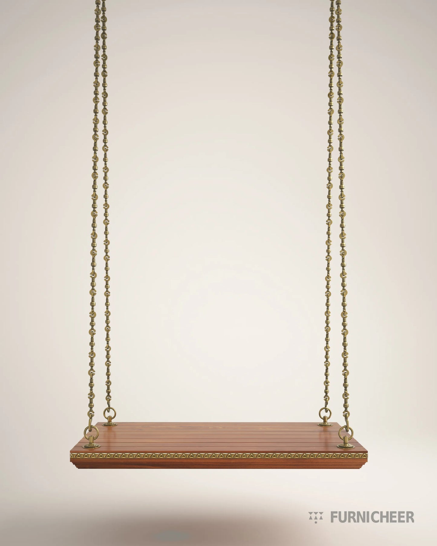 Solid Wood Heritage Indian Jhoola for Decor
