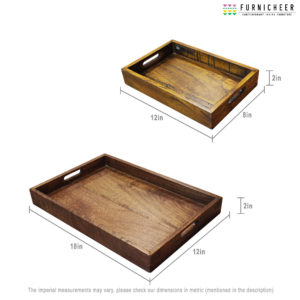 SERVING TRAY SET OF 2